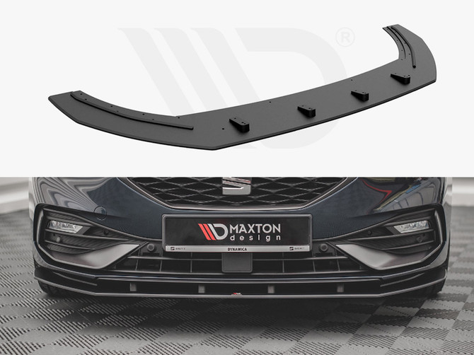 Maxton Design Black Street Pro Front Splitter Seat Leon Fr Mk4 (2020-)