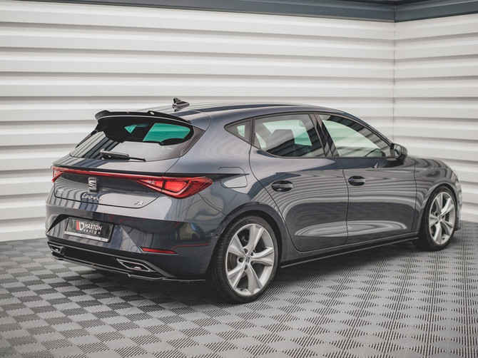 Maxton Design Gloss Black Central Rear Splitter Seat Leon Fr Hatchback Mk4 (2020-)