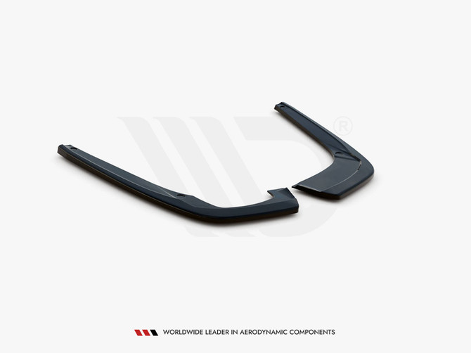 Maxton Design Gloss Black Rear Side Splitters Seat Leon Fr St Mk4 (2020-)