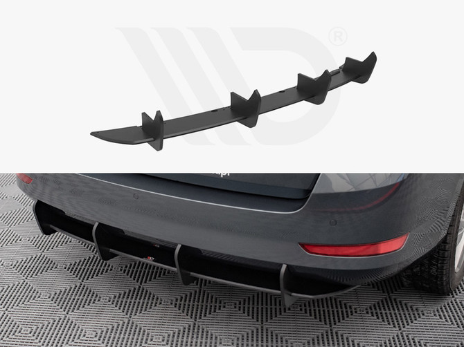 Maxton Design Black Street Pro Rear Diffuser Skoda Fabia Combi Mk3 Facelift (2019-)