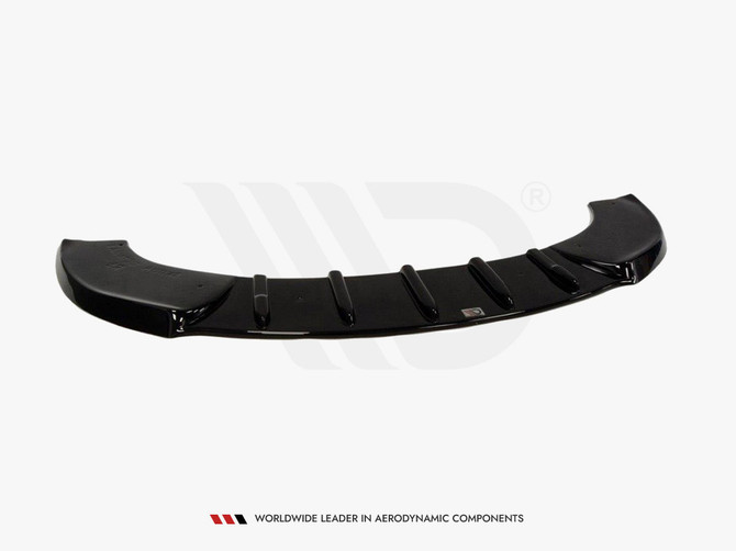 Maxton Design Gloss Black Front Splitter Skoda Octavia Mk2 VRS Pre-Facelift (2005-2007)