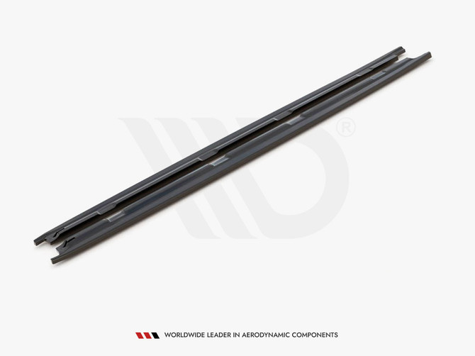 Maxton Design Gloss Black Side Skirts Diffusers Skoda Octavia Mk3 Facelift (2016-2020)