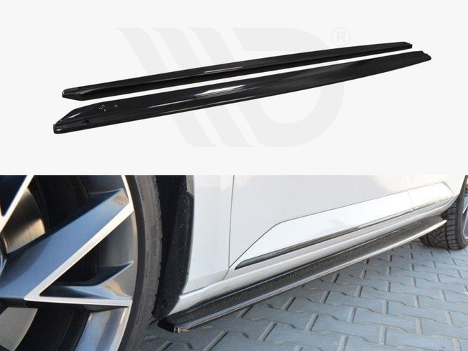Maxton Design Gloss Black Side Skirts Diffusers Skoda Superb Iii
