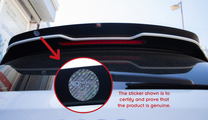 Maxton Design Gloss Black Spoiler Cap V.1 Skoda Superb Mk3 / Mk3 Fl Hatchback (2015-)