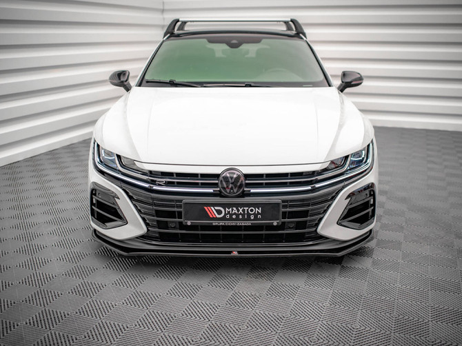 Maxton Design Gloss Black Front Splitter V.3 VW Arteon R (2020-)