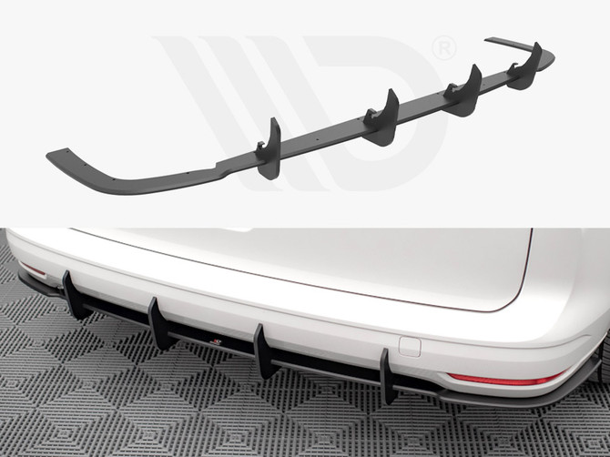 Maxton Design Black Street Pro Rear Diffuser VW Caddy Mk5 (2020-)