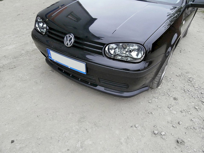 Maxton Design Gloss Black Front Splitter VW Golf 4