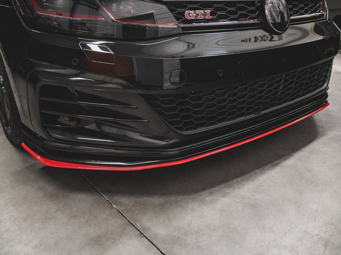 Maxton Design Gloss Black Front Splitter VW Golf Mk7.5 GTI Tcr (2019)
