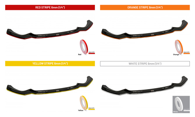 Maxton Design Gloss Black Front Splitter VW Golf Mk7 R (2013-2016)