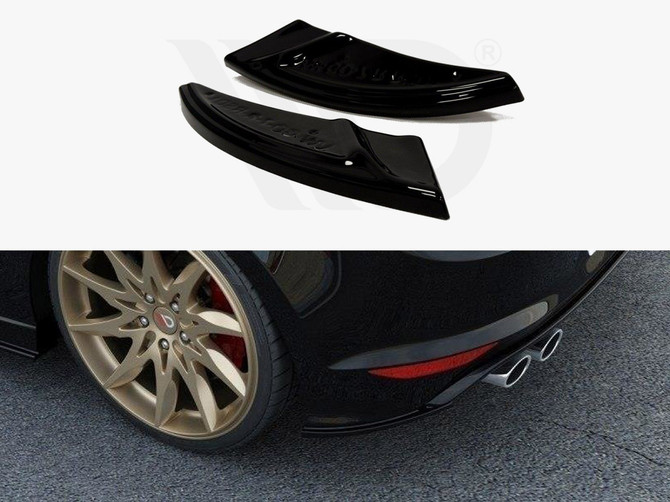Maxton Design Gloss Black Rear Side Splitters VW Golf Mk7 R (2013-2016)