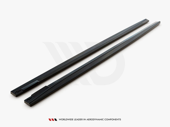 Maxton Design Gloss Black Side Skirts Diffusers V.2 VW Passat Cc (2008-2012)