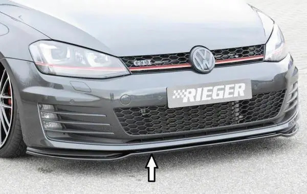 Rieger Front Splitter Gloss Black - Golf MK7 GTi & GTD