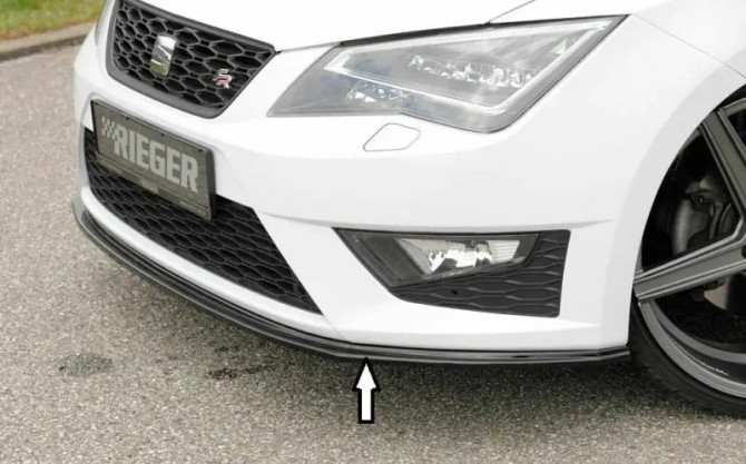 Rieger Front Splitter Gloss Black - Leon FR & Cupra (2013-17)