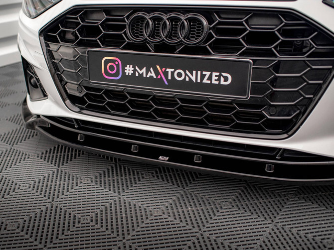 Maxton Design Front Splitter V.1  - S4 B9 Facelift / A4 S-Line Facelift