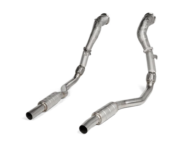Audi RS6 / RS7 / Performance (C8) | Akrapovic | Downpipe / Link Pipe Set (200 CPSI Catalytic Converters)