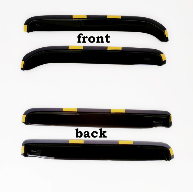 Team Heko Wind Deflectors - VW JETTA II (4 Door) 1983 - 1987 (Full Kit) (Short Front) (Split Glass Version)