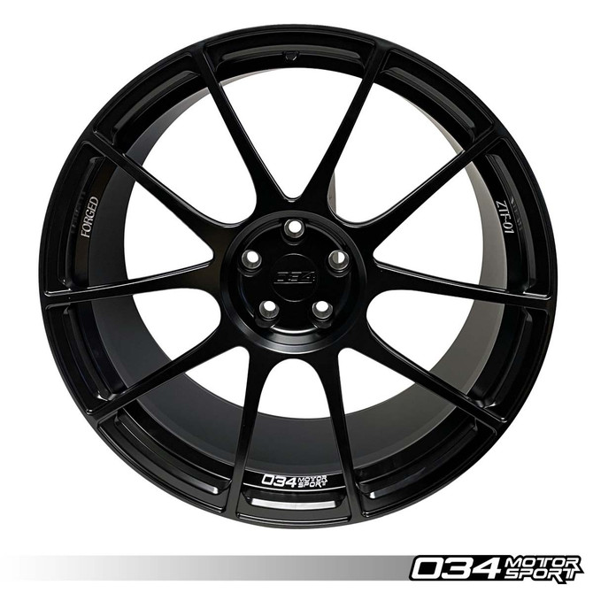 034Motorsport ZTF-R01 Forged Wheels - 20x10 ET30, 66.6mm Bore (Satin Black)