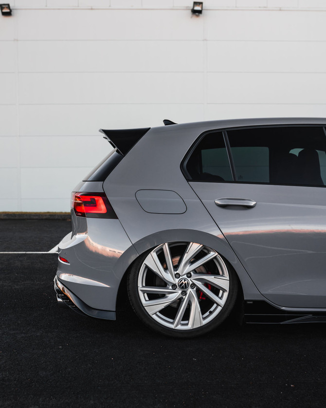 VW Golf GTI Mk8 & Mk8.5 EVO-1 Gloss Black Rear Diffuser by ZAERO (2020+)