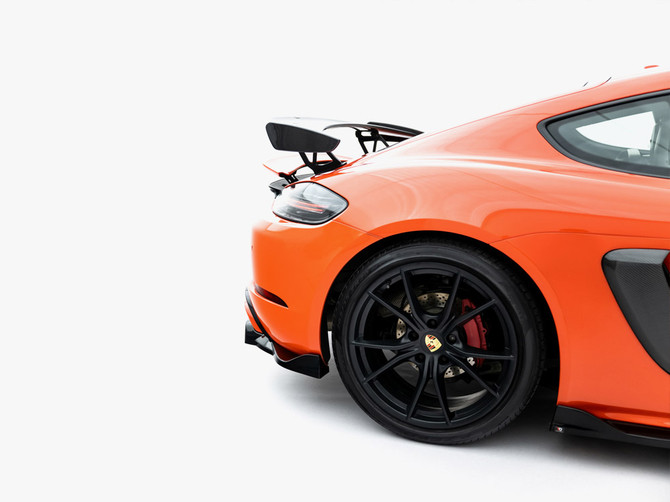 Maxton Design Rear Splitter (Vertical Bars) Porsche 718 Cayman GTS 982c