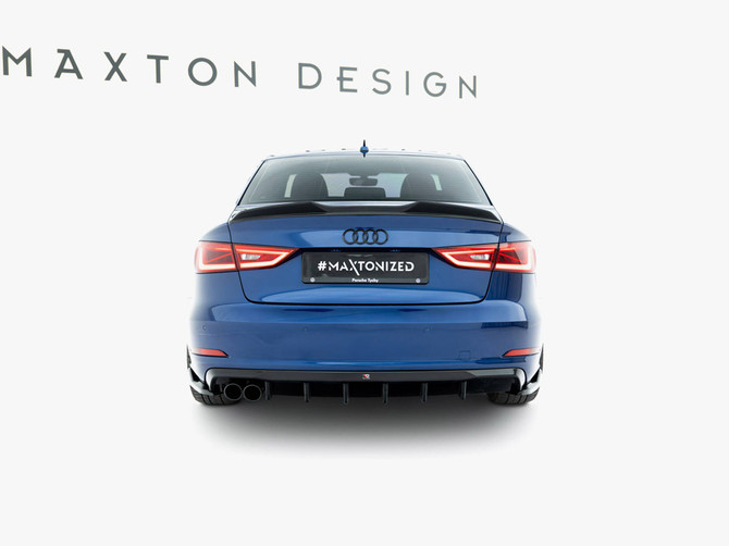Maxton Design Rear Valance Audi A3 Sedan 8V (Version with dual exhaust tips on one side)