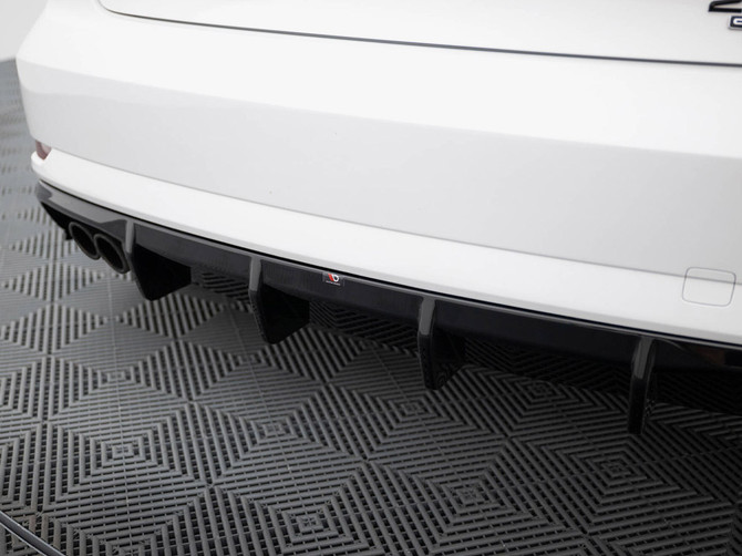 Maxton Design Rear Valance Audi A3 Sedan 8V Facelift (Version with dual exhaust tips on one side)