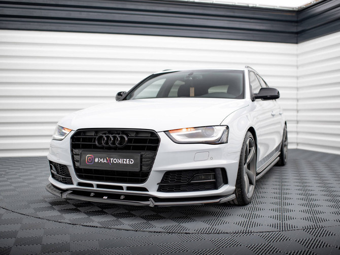 Maxton Design Front Splitter V.1 Audi A4 Competition B8 Facelift