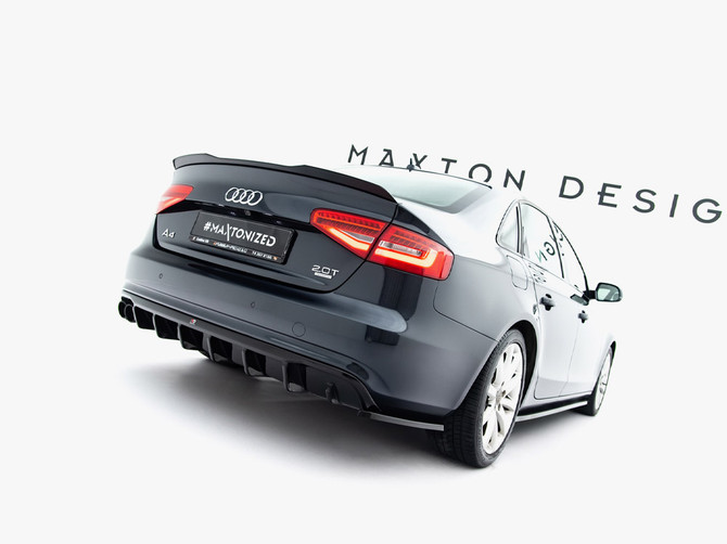 Maxton Design Rear Valance Audi A4 B8 Facelift (Single side dual exhaust version)