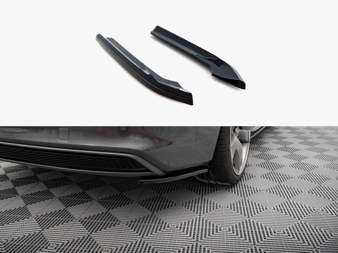 Maxton Design Rear Side Splitters V.2 - Audi A4 S-Line Avant B8 Facelift