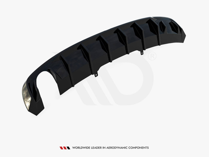 Maxton Design Rear Valance V.1 Audi A4 S-Line B9 (Version with single exhaust tip on one side)