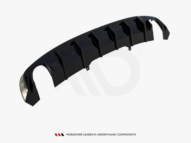 Maxton Design Rear Valance V.1 Audi A4 S-line B9 (Version with single exhaust tips on both sides)