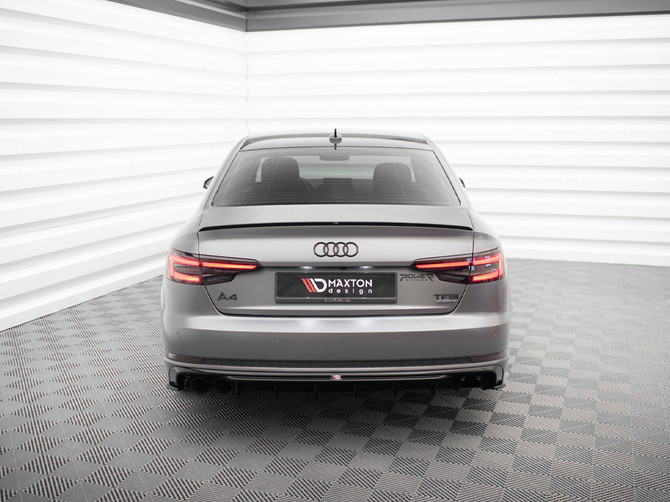 Maxton Design Rear Valance V.1 Audi A4 S-Line B9 (Version with dual exhaust tips on one side)