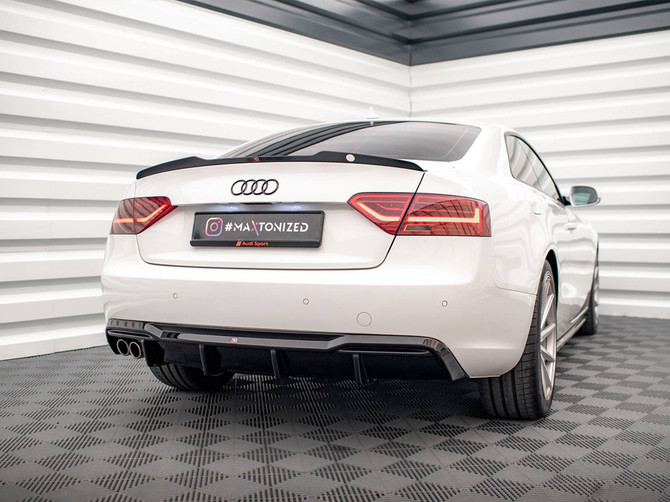 Maxton Design Rear Valance Audi A5 Coupe 8T Facelift (Version with dual exhausts on one side)