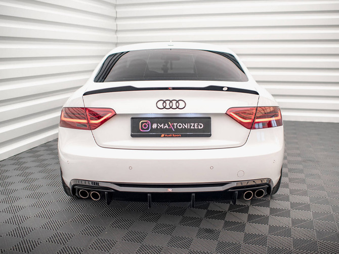 Maxton Design Rear Valance Audi A5 Sportback 8T Facelift (Version with dual exhausts on both sides)