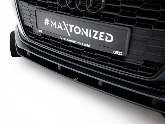 Maxton Design Street PRO Front Splitter + Flaps Audi A5 F5 Facelift