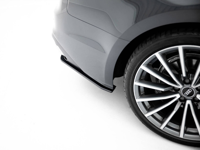 Maxton Design Street PRO Rear Diffuser Audi A5 F5 Facelift - Black-Red