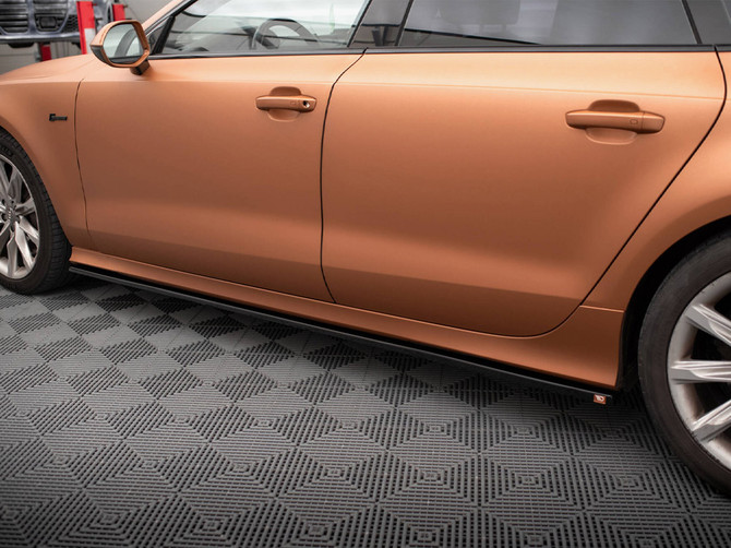 Maxton Design Side Skirts Diffusers V.3 Audi A7 S-Line / S7 C7