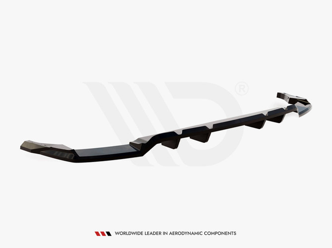 Maxton Design Rear Splitter (Vertical Bars) V.2 Audi SQ8 / Q8 S-Line Mk1 Facelift