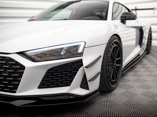 Maxton Design Front Bumper Wings (Canards) Audi R8 Mk2 Facelift