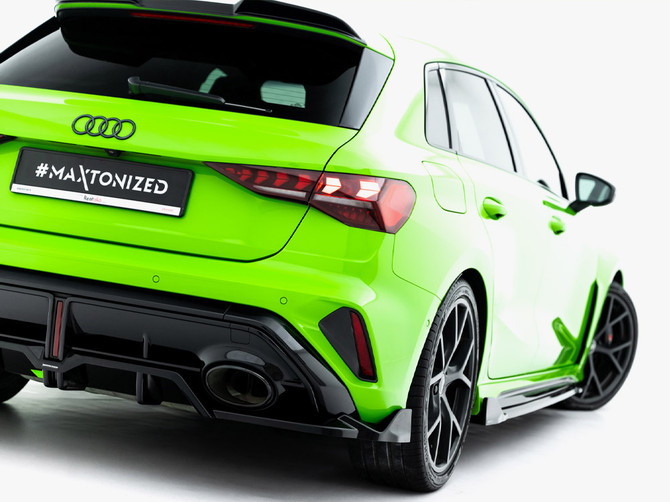 Maxton Design Rear Splitter (Vertical Bars) V.3 Audi RS3 Sportback 8Y Facelift