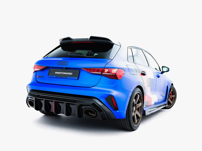 Maxton Design Rear Valance Audi RS3 8Y Sportback 8Y Facelift (Version with original reflector)