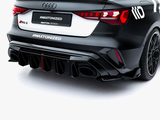 Maxton Design Rear Side Splitters V.2 Audi RS3 Sedan 8Y Facelift