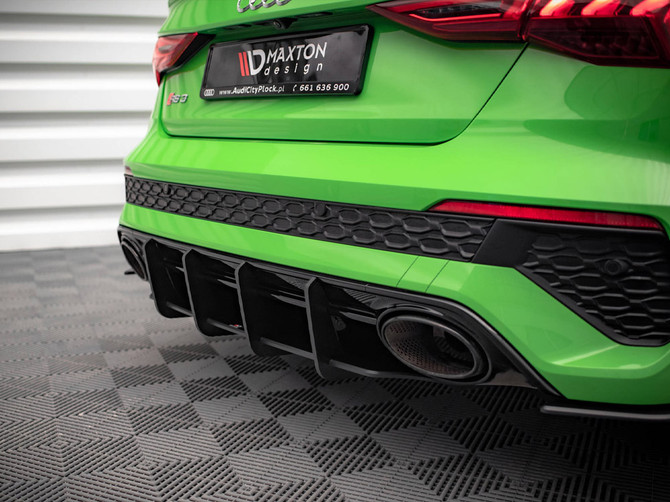 Maxton Design Street PRO Rear Diffuser Audi RS3 Sedan 8Y (2020-) - Red