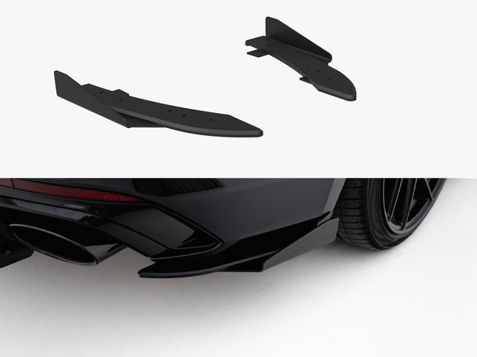 Maxton Design Street Pro Rear Side Splitters + Flaps Audi RS5 Coupe / Sportback F5