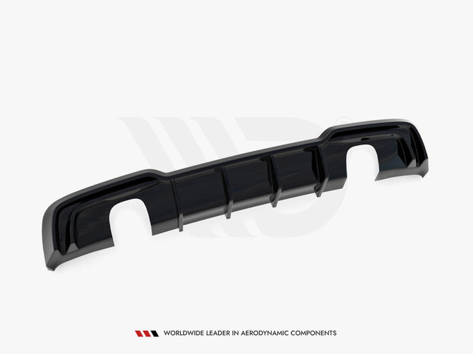 Maxton Design Rear Valance Audi A3 S-Line Sportback 8V Facelift (Version with single exhausts on both sides)