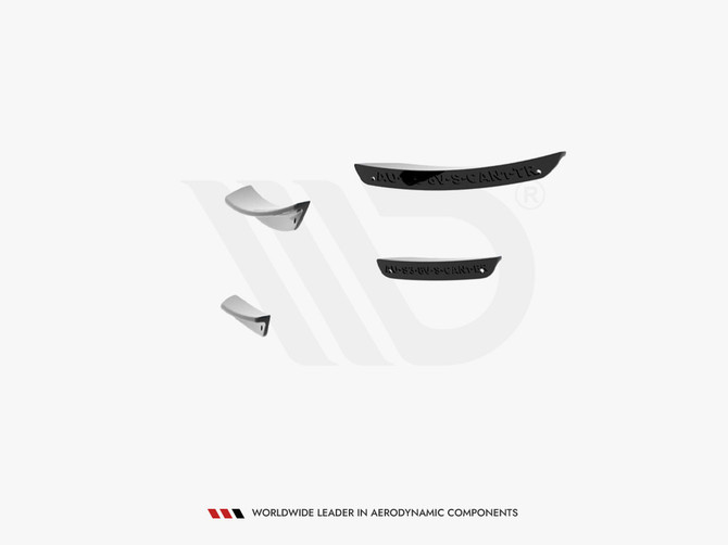 Maxton Design Front Bumper Wings (Canards) Audi S3 / A3 S-Line 8V Sedan / Cabrio