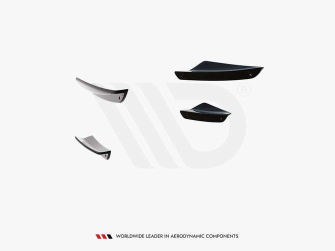Maxton Design Front Bumper Wings (Canards) Audi A3 S-Line Sedan / S3 Sedan 8Y Facelift
