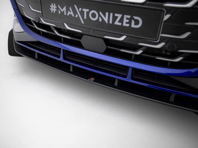 Maxton Design Street PRO Front Splitter V.1 + Flaps Audi A3 S-Line Sedan / S3 Sedan 8Y Facelift