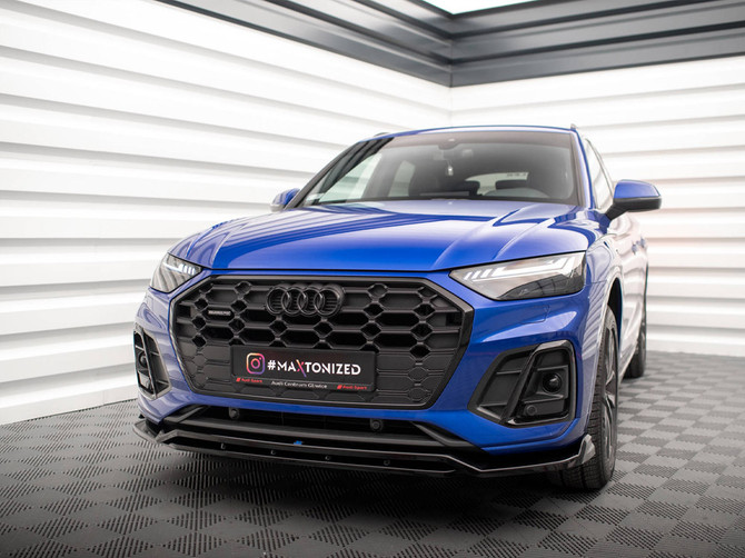 Maxton Design Front Splitter V.1 Audi SQ5 / Q5 S-Line SUV / Sportback Mk2 Facelift