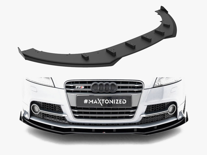 Maxton Design Street PRO Front Splitter + Flaps Audi TTS / TT S-Line (8J) Facelift