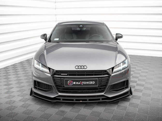 Maxton Design Street PRO Front Splitter + Flaps Audi TTS / S-Line (8S)
